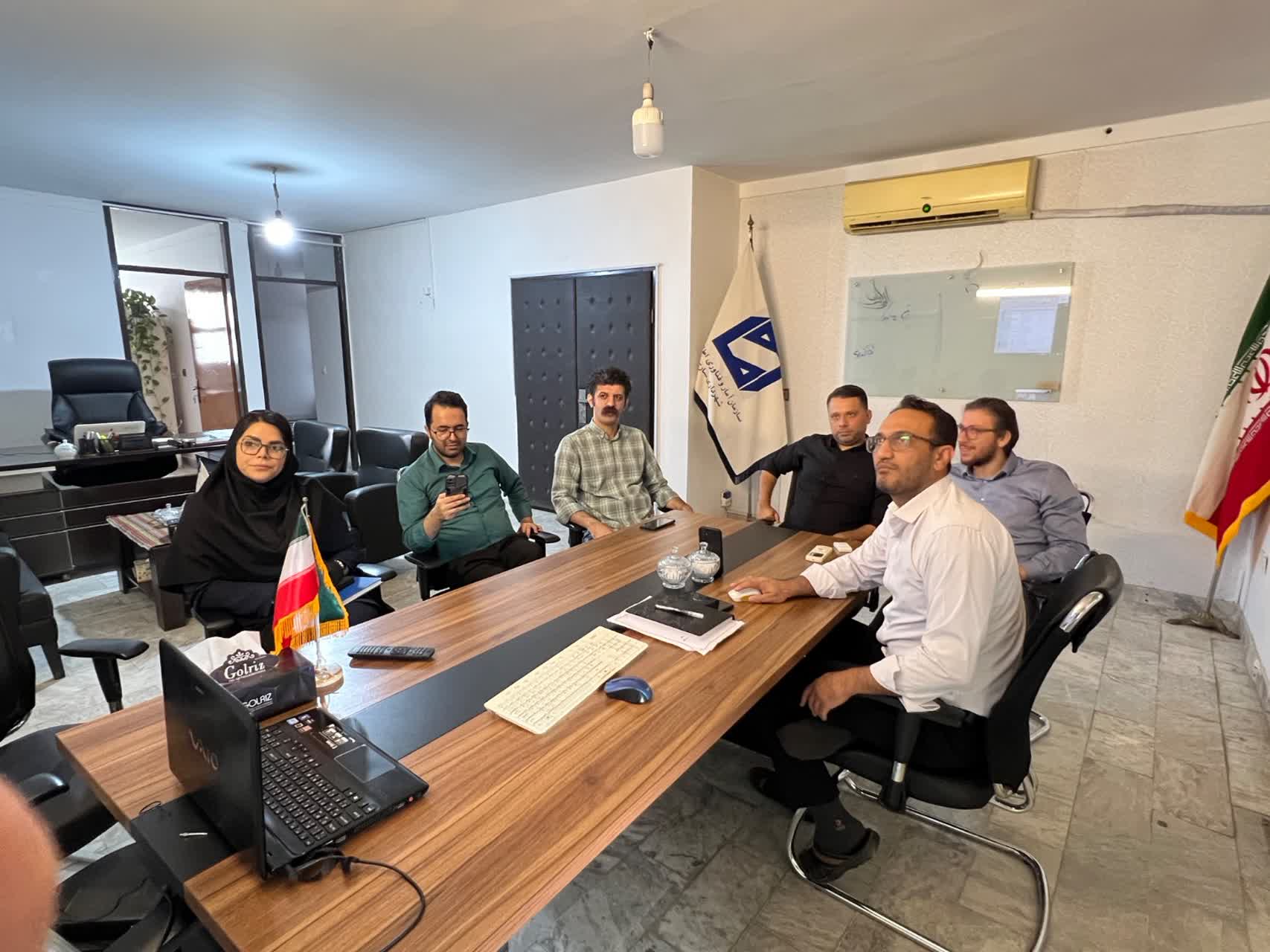 جلسه آنلاین ارزیابی توسعه شهر هوشمند با شهرداری گرگان