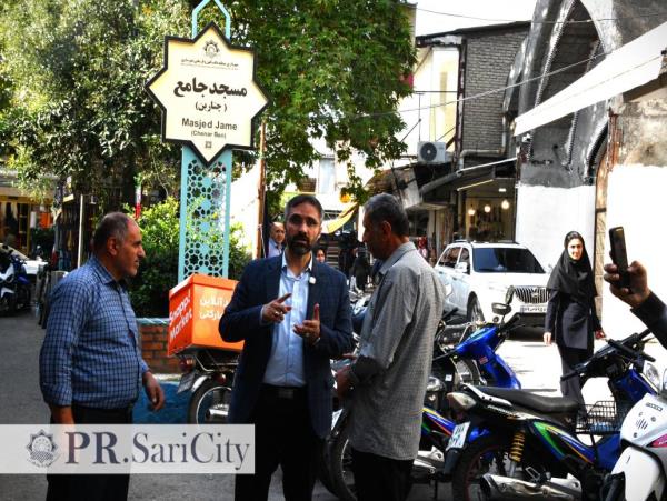 بازدید شهردار ساری از روند اجرای طرح سنگ‌فرش و بازپیرایی آب‌انبارنو