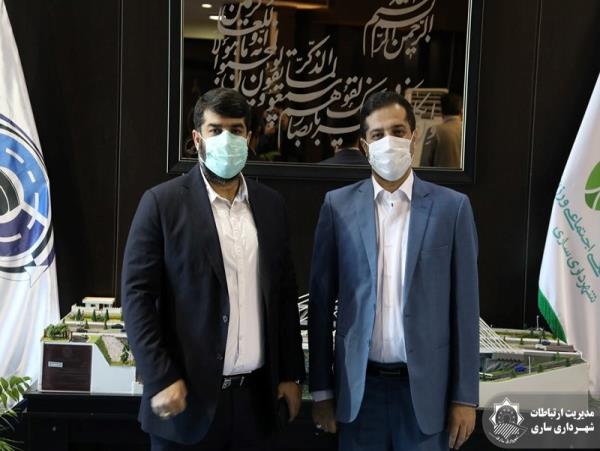 دیدار سرپرست شهرداری ساری و مدیرعامل سازمان همیاری شهرداری های مازندران