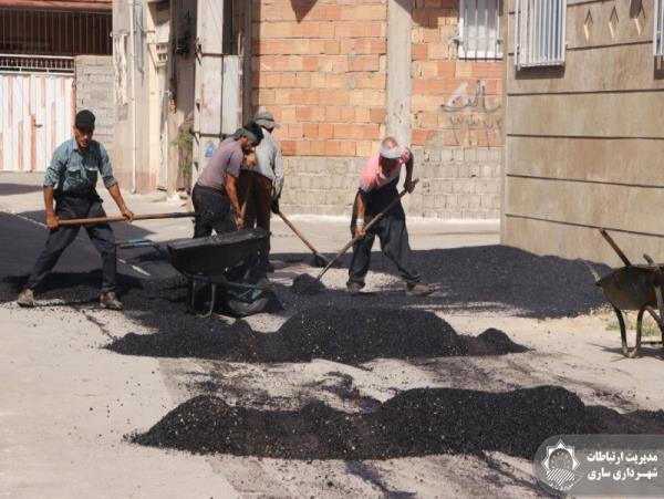 بهسازی و آسفالت خیابان شهید فهمیده